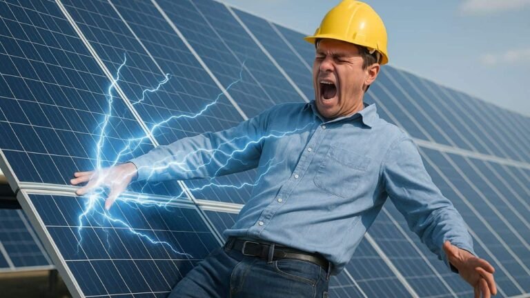 electric shock from solar panels
