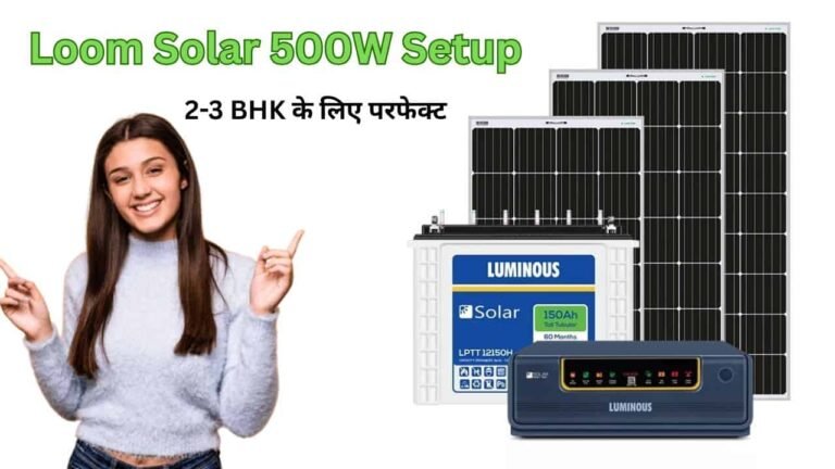 Loom Solar 500W Setup for home